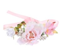VILLCASE Pet Wreath Collar Flower Collar Headband Not Easy to Break Not Easy to Deform Plastic Cozy Delicate Design for Birthdays and Christmas Suitable for Dogs Cats and Kitten