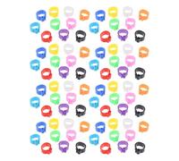 VILLCASE Pigeon Foot Rings Identification Clip on Plastic Bands 100Pcs Mixed Colours 10Mm Diameter Suitable for Finch Quail and Chicken Raising