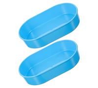 VILLCASE Pill Organizer Medication Tray 2Pcs Small Blue Plastic Tablet Sorter for Travel and Hospital Medicine Dispensing