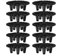 VILLCASE Plant Pot Risers 12 Pack 10Cm Round Plastic Feet with Drainage Inserts for Outdoor Planters Garden Pot Supports to Avoid Root Rot