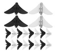VILLCASE Plastic Bow Tie Clip Suitable for Business and Formal Meetings 30pcs with Stable Clasp Structure and Smooth Surfaces, Lightweight Tie Fastener Preventing Fabric Damage