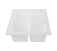 VILLCASE Plastic Concrete Mould for Cement with High Durability and Consistent Brick Alignment, Square Shape, White Plastic Material, Size 25.50x25.50x10.00cm, Suitable for Fixed Production