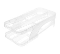 VILLCASE Plastic Egg Storage Rack Organizer Box for Fridge Automatic Rolling Egg Dispenser Home Kitchen Counter Use