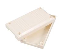 VILLCASE Plastic Electrical Junction Box for Outdoor Use Durable Circuit Enclosure with Easy Wiring Design White Weatherproof Project Case for Electronics and Power Control