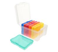 VILLCASE Plastic Photo Case Storage Box for Organizing Cards and Photos Includes Individual Small Boxes Easy to Open and Close for Birthday and Festival Use