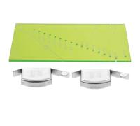 VILLCASE Plastic Quilting Ruler Set for Fabric and Sewing Machine with 45-degree Line for Accurate Trimming, Seam Allowance Measuring Tool for Household Sewing and Quilting