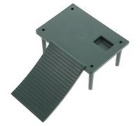 VILLCASE Plastic Reptile Climbing Platform with Green Floating Design, Enhances Exercise Crawling Ability and Increases Fun in Pet Habitat Aquarium Decorations for Tortoise and Turtle