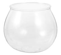 VILLCASE Plastic round Fish Tank with Break Resistance and Fine Workmanship, Small Fish Bowl Suitable for Home and Office Decor
