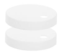 VILLCASE Plastic Toilet Seat Bolt Covers White Screw Caps for Toilet Lid Repair Wear Resistant Decorative Fixings for Home and Public Restrooms Easy Installation Accessories