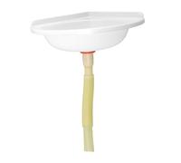 VILLCASE Plastic Wall Hung Corner Wash Basin with Drain, Triangle Shaped Small Bathroom Sink for Motorhome, Camper, and Compact Household Use Style