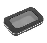 VILLCASE Portable Black Sl esign and for Kit Travel Cosmetics Empty Magnetic Eyeshadow Blush Makeup Palette Tray with Mirror, and Iron Material Powder Storage