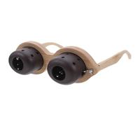 VILLCASE Portable Hands-Free Eye Moxibustion Glasses with Bamboo and Purple Sands Material for Home Use, Traditional Chinese Medicine Design for Daily Eye Care and Relaxation