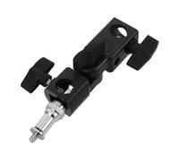 VILLCASE Portable Photography Flash Bracket with Umbrella Holder Clip Adjustable Tilt Adapter Stable Tripod Mount for Studio and Outdoor Lighting Compatible with Various Flash Holders