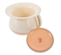 VILLCASE Portable Spittoon Plastic Urine Bucket Reusable Portable Pp Material Coffee Colour with Lid for Home and Travel Use Suitable and Elders