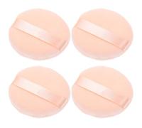 VILLCASE Powder Puff Cosmetic Makeup Sponge Puff 4pcs, round Cotton for Smooth and Even Application Hands Free for Salon and Travel Use