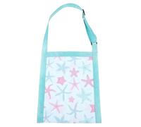 VILLCASE Printed Mesh Beach Bag Seashells Pattern, Breathable Crossbody Storage Sack for Boys and, Random Style Beach Organizer