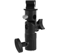 VILLCASE Professional Flash Lamp Bracket and Quick-Release Clip Design with 180° Vertical Adjustment Aluminium Abs Umbrella Holder Multipurpose Swivel Stand for Photography