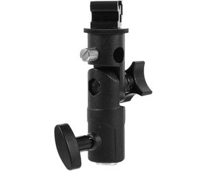 VILLCASE Professional Flash Lamp Bracket and Quick-Release Clip Design with 180° Vertical Adjustment Aluminium Abs Umbrella Holder Multipurpose Swivel Stand for Photography