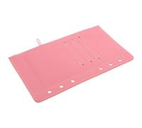 VILLCASE Pu Binder Pocket Pouch with Zipper Closure for A6 6-Hole Loose Leaf Binder, Lightweight Document Organizer to Prevent Loss, Suitable for Cash Budgeting and Office Use