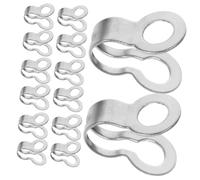 VILLCASE Pull Chain Connectors Double Ring Flat Buckle Design Secure Grip 100pcs Stainless Steel Easy Install Toggle Clasps for Ceiling Fan and Pendant Lamp Jewellery Making