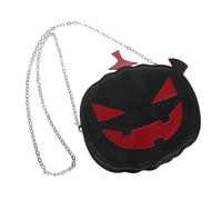 VILLCASE Pumpkin Unique with Pu for Bag Halloween Spacious Shoulder Women Interior Lightweight Material Shaped Design and Spooky Season and Outdoor Activities