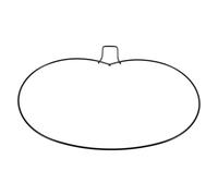 VILLCASE Pumpkin Wreath Wire Frame Metal Floral Frame Sturdy Base Versatile Design for Holiday Decor and New Year Festive DIY Decoration