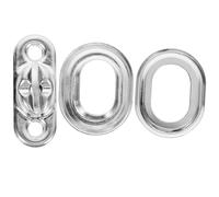 VILLCASE Purse Clasp Buckle Lock Fasteners Copper Silver Secure Withstand The Elements Elegant Stylish Lock Clasp for Handbags DIY Craft