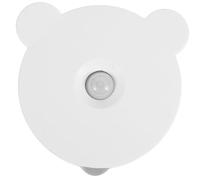 VILLCASE Rechargeable Night Light Motion Sensor Lamp Bear Head with USB Rechargeable Abs Battery Multipurpose Cute Design for Bedroom Living Room