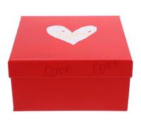 VILLCASE Red Paper Gift Packaging Box for Valentine's Day with Spacious Design and Large Capacity, Versatile Use for Jewelry, Eternal Flowers, Wedding Keepsakes, and Decorative Party Favour