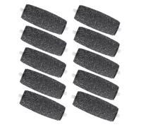 VILLCASE Replacement Roller Heads Electric Foot File 10pcs for Black Foot Smoothing Pedicure Tool with Abs Dull Polish Heads Dead Skin Removing Accessory