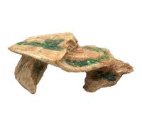 VILLCASE Reptile Rock Ornament Resin Turtle Basking Platform Easy to Use Provides Resting Place 19X11X8Cm Desert Landscapes for Reptile Small PET