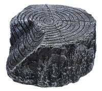 VILLCASE Resin Reptile Hideout Stump Turtle Basking Platform Versatile Decoration Black for Aquariums and Desert Landscapes Pet Reptile Habitat