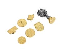 VILLCASE Retro Metal Wax Seal Stamp Head Set K01D Gun Black Grey with Vintage Pattern for Wedding Invitations Envelopes Sealing Accessory Traditional Embosser