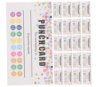 VILLCASE Reward Punch Cards for Boys and Girls 50 Sheets Cartoon Classroom Encouragement Cards Portable Multifunctional for School Behavior Incentives
