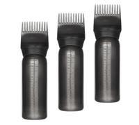 VILLCASE Root Comb Applicator Bottles 3 Pcs Portable Hair Dye Applicator Bottles 160ml Pp Material Suitable for Hair Coloring and Dyeing, Elegant and Simple Style for Salon and Home Use