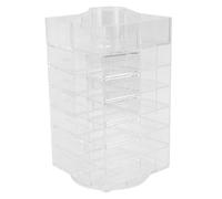 VILLCASE Rotating Acrylic Lipstick Storage Rack for Desktop Use, Nail Polish Holder with Convenient 360-degree Rotation and Sturdy Design, for Organising Cosmetic Brushes and Makeup