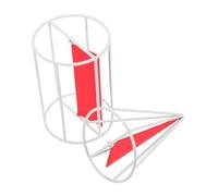 VILLCASE Rotating Metal Wire Frame Cylinder and Cone Geometry Models Equal Base and Height Solids for Elementary Math Class School Geometry Supplies Manipulatives