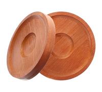 VILLCASE Rotating Whiskey Glass Cup Coasters for Bar and Home Use 2pcs Enhancing Drinking Experience with Smooth Rotation and Natural Aesthetic, round Coaster Pads