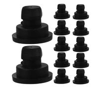 VILLCASE Rubber Feet Replacement with Scratch-resistant and Heat Insulation Features 12 Pcs round Black Rubber for Pressure Cooker and Rice Cooker for Dormitories and Restaurants
