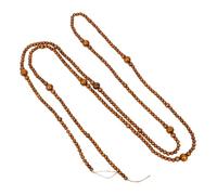 VILLCASE Rustic Wooden Bead Garland Textured Beaded String for Christmas Tree Tiered Tray Farmhouse Style Wall Hanging Ornament Easy Draping Holiday Decor