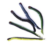 VILLCASE Sandworm Fishing Lures Soft Baits Kit 8Pcs 12.4Cm Length Random Colour for Sea Beach Fishing