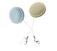 VILLCASE Screen Cleaner Cloths with Clasp Macaron Shape 2pcs Double Sided Sponge Material Easy to Use Reusable Cleaning Wipes for Phone and Tablet for Glasses, Laptops and Electronic