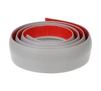 VILLCASE Self-Adhesive Floor Transition Strip Grey 5mm Gap Cover, Sturdy Soft PVC Edging Trim for Carpet and Laminate Flooring Thresholds, Doorway Floor Molding for Home Renovation