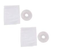 VILLCASE Self-Adhesive Window Screen Mesh Netting Polyester Material 2pcs with Strong Sticky Tape Easy DIY Installation White Mosquito Fly Net Curtain for Home and Reading Room