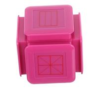 VILLCASE Self-Inking Six-Sided Handwriting Practice Stamp with Mizige Tianzige Pinyin English and Clock Designs for Classroom Writing Tools Teaching Aid for Preschool and Elementary