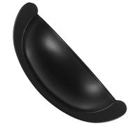 VILLCASE Semi-Circle Drawer Pulls Zinc Alloy Black Cabinet Handles with Necessary Accessories, Smooth Usage Experience, Easy Installation, Minimalist Modern Style