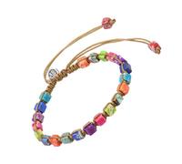 VILLCASE Seven Chakras Crystal Stone Beaded Bracelet, Decorative and Sturdy Stretch Wrist Chain, Elegant and Safe to Wear for Yoga and Daily Fashion