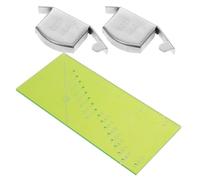 VILLCASE Sewing Machine Seam Allowance Ruler with Perforated Fabric Measuring Tool Magnetic Patchwork Gauge for Quilting and Accurate Hemline Includes Large Magnetic Guides and Precise