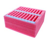 VILLCASE Shockproof Foam Cell Phone Organizer Box with Multi-device Stand for Classroom Office Meeting Rooms Phone Storage Tray for Desks and Shelves
