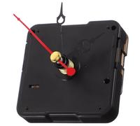 VILLCASE Silent Wall Clock Mechanism Replacement Kit with Black and Red Hands Mute DIY Clock Movement for Home and Office Repair